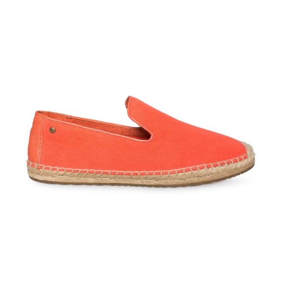 🅶 UGG Sandrinne Hazard Orange Canvas Shoes - Picture 15 of 16